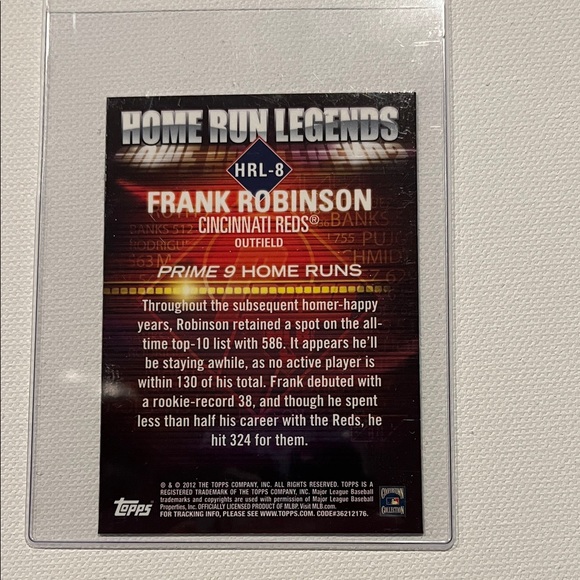 2012 Topps HR Legends; Ruth, Mantle, Reggie Jackson, Frank Robinson, Banks, Mays - Picture 7 of 13